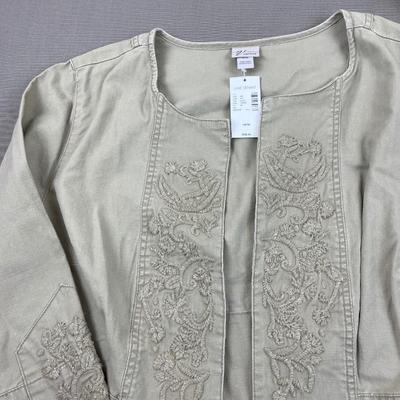 New Lane Bryant Khaki Crop Jacket 14/16