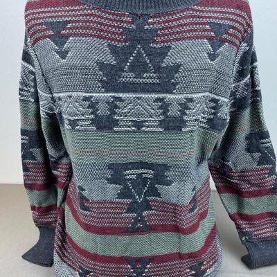 Ruff Hewn 1X Asymmetrical Zip Aztec Cardigan