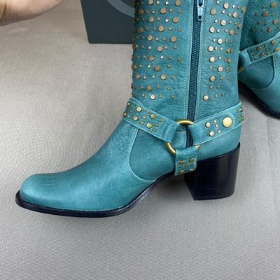 New Jessica Bennett Studded Cowboy Boots