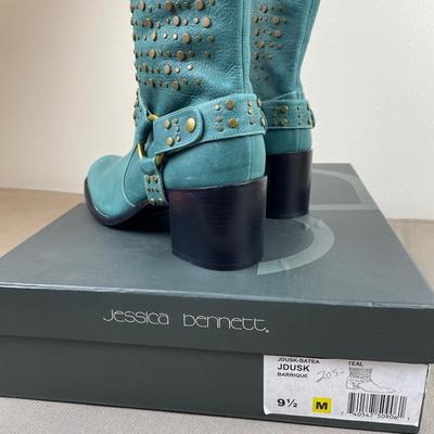 New Jessica Bennett Studded Cowboy Boots