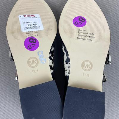 New Michael Kors Leather Buckle Loafers Size 8.5