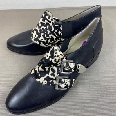 New Michael Kors Leather Buckle Loafers Size 8.5