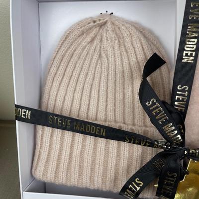 Steve Madden Blush Pink Scarf and Beanie Boxed Set