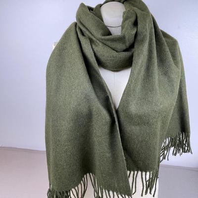 Halston Olive Green Scarf / Wrap NWT