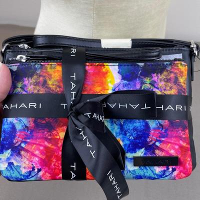 2 Piece Tahari Crossbody Bag and Wristlet Set New!