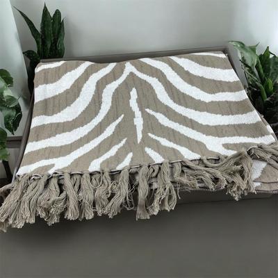 Cotton Throw Blanket with Acrylic Tray New!