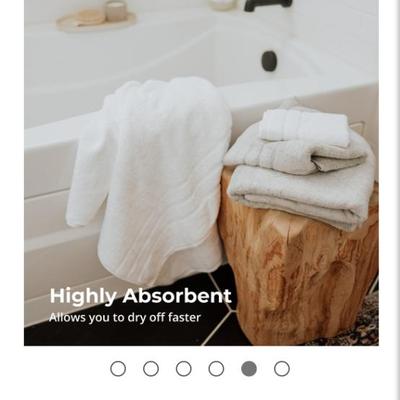 2 New Cariloha Luxury Bath Towels