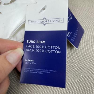 Set of 2 Euro Pillow Shams NWT