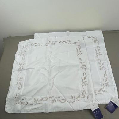 Set of 2 Euro Pillow Shams NWT