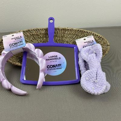 3 Piece Conair Bundle with Mirror Purple