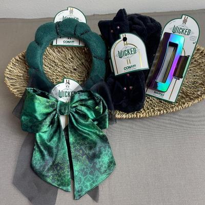4 Piece Wicked Conair Hair Accessories Green