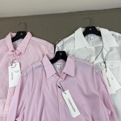 Lot of 3 Calvin Klein NWT Shirts Size M
