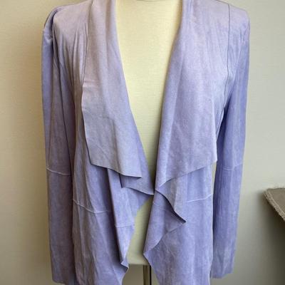 Lilac Faux Suede Jacket