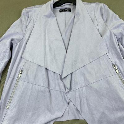 Lilac Faux Suede Jacket