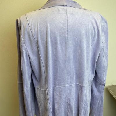 Lilac Faux Suede Jacket
