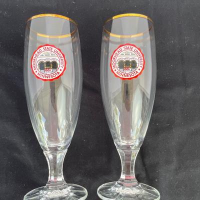 2 Centennial MSUM Pilsner Glasses