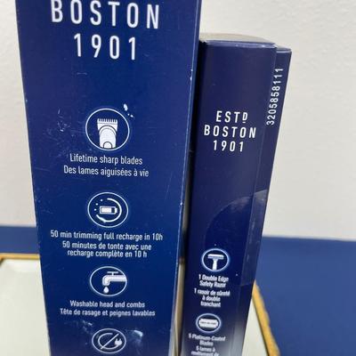 Men’s 3 Piece Set King C. Gillette Beard Trimmer, Safety Razor and Tom Ford Sample