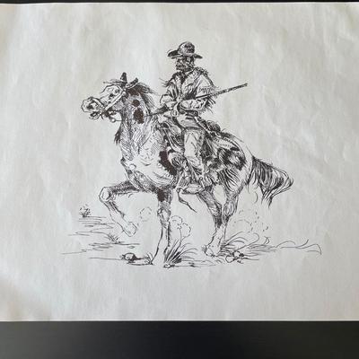 J.A. Kirkpatrick Original Oil Painting with 13 additional Prints