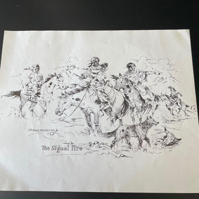 J.A. Kirkpatrick Original Oil Painting with 13 additional Prints