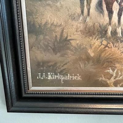 J.A. Kirkpatrick Original Oil Painting with 13 additional Prints