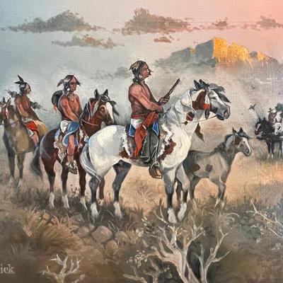 J.A. Kirkpatrick Original Oil Painting with 13 additional Prints