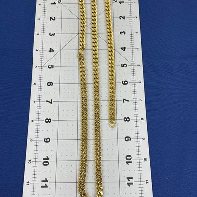 New Invicta Men’s Gold Stainless Steel Bracelet & Necklace Set