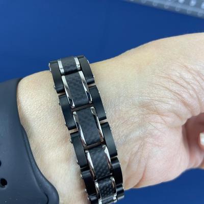 New Invicta Men’s Matte Black Stainless Steel Bracelet