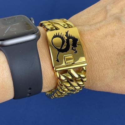 New Men’s Stainless Steel Dragon Bracelet