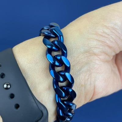 New Invicta Men’s Blue Stainless Steel Bracelet