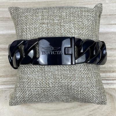 New Invicta Men’s Black Stainless Steel Bracelet
