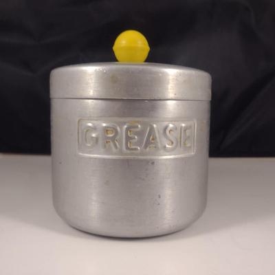 Vintage Aluminum Grease Can