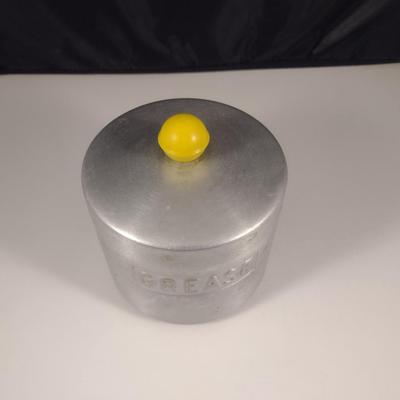 Vintage Aluminum Grease Can