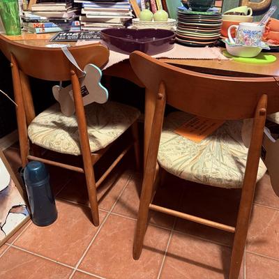Lot 11: MCM Dining Table, Dishes, Furniture & More