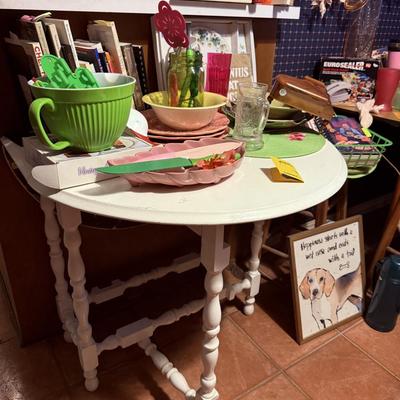 Lot 11: MCM Dining Table, Dishes, Furniture & More