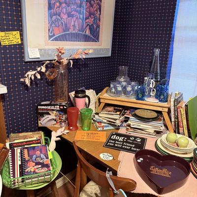 Lot 11: MCM Dining Table, Dishes, Furniture & More