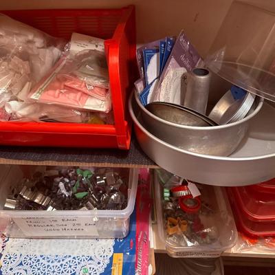 Lot 13: Pantry closet of Cooking Supplies