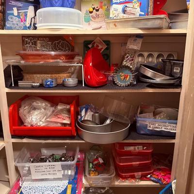 Lot 13: Pantry closet of Cooking Supplies