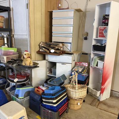 Lot 17: Shelving, Containers, Misc & More
