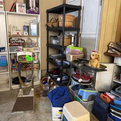 Lot 17: Shelving, Containers, Misc & More