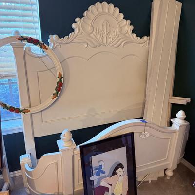 Lot 19: Bed Frame, Room Divider, Art & More