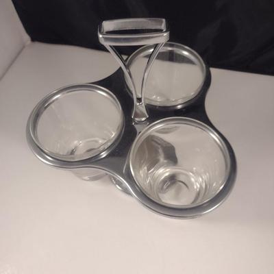 Three Section Relish/Condiment Caddy