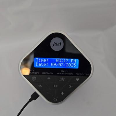 Joel Osteen Inspiration Wireless Portable Audio Cube With Sermons & Affirmations