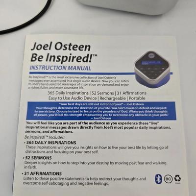 Joel Osteen Inspiration Wireless Portable Audio Cube With Sermons & Affirmations