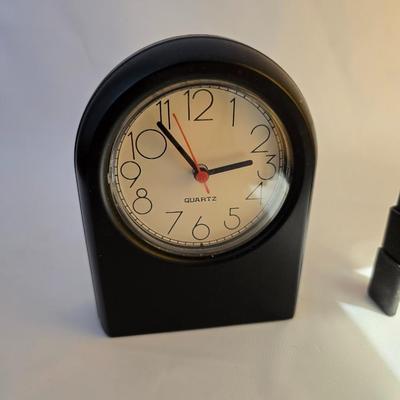 Beautiful Woodland Sunbeams Porcelain Lithophane Luminaire Accent Lamp with battery operated alarm clock