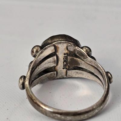 Sterling ring with a pair of earings