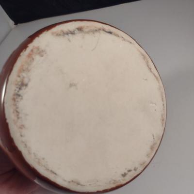 Glazed "It'll Do" Pottery Jar with Lid
