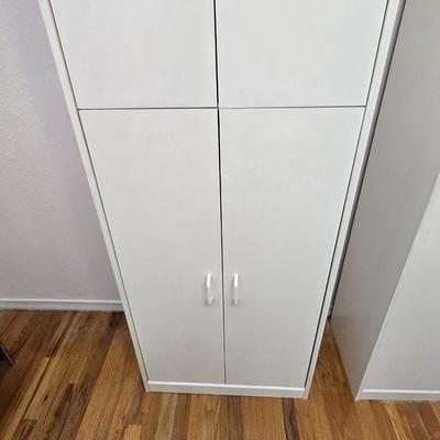 72" 4 door storage cabinet with adjustable shelves (1 of 3)