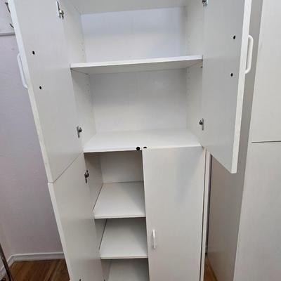 72" 4 door storage cabinet with adjustable shelves (2 of 3)