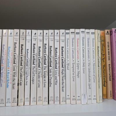 Collection of Barbara Cartland softback books
