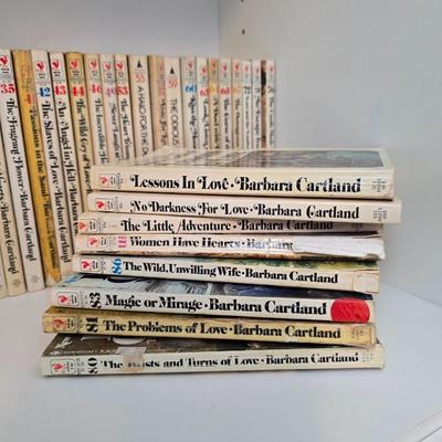 Barbara Cartland paperback books
